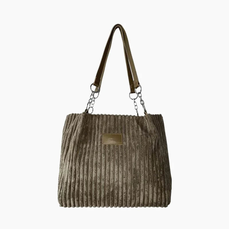 Ribbel Shopper - Ruime Damestas met Schouderhengsels