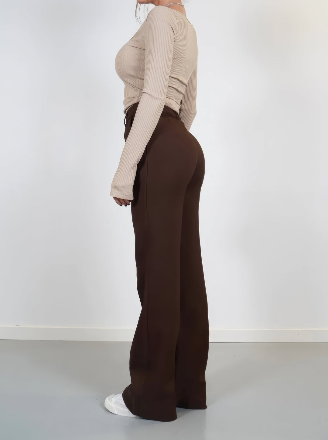 Dames Broek – Wide-Leg Fit – Tijdloze Pasvorm voor Dagelijks Gebruik