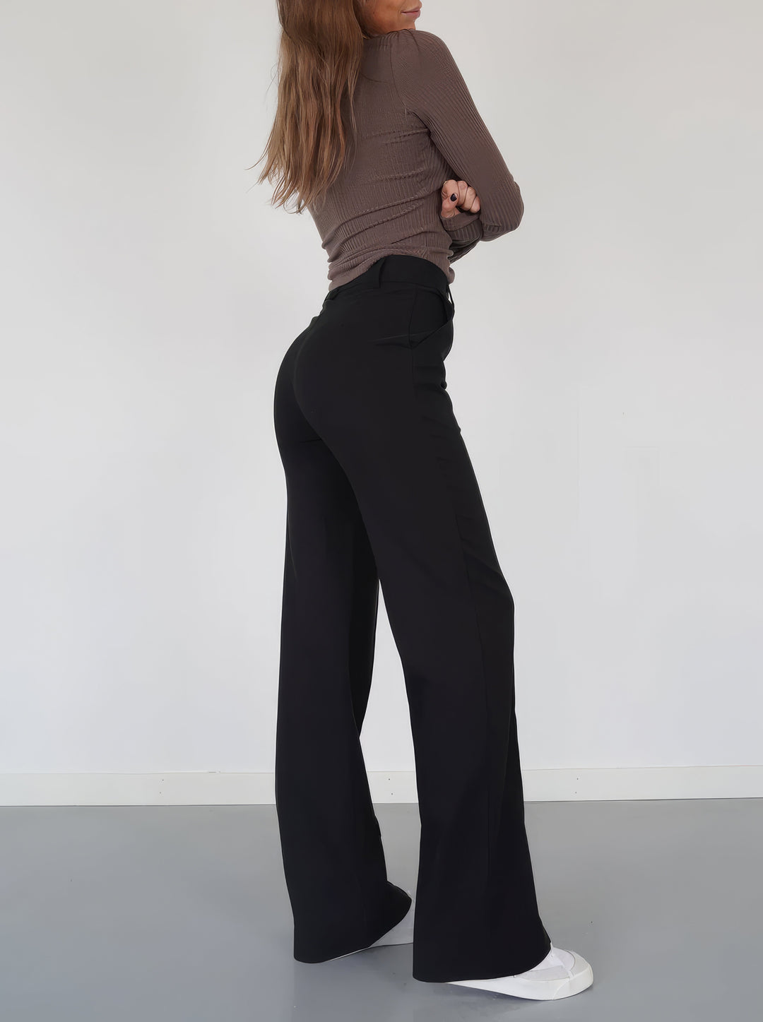 Dames Broek – Wide-Leg Fit – Tijdloze Pasvorm voor Dagelijks Gebruik
