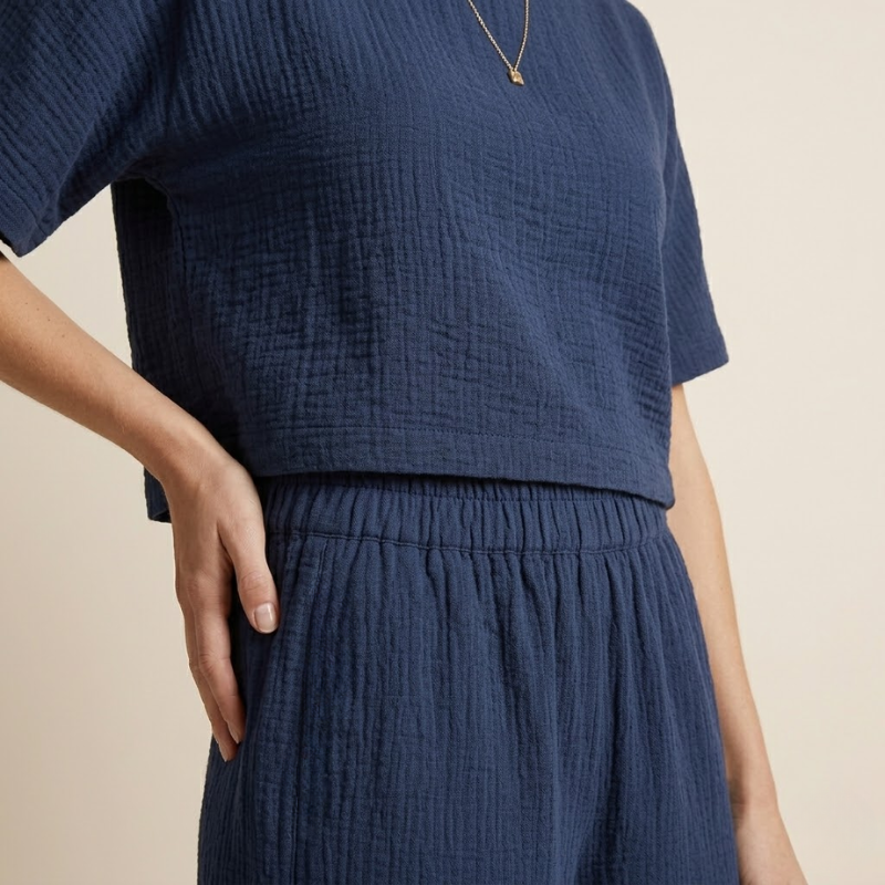 Dames Co-ord Set – Wijde Broek – Luchtig Casual Zomer Ontwerp