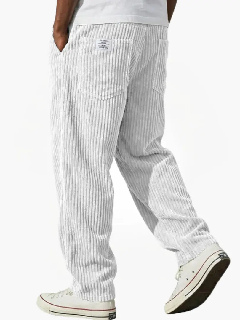 Corduroy Broek Heren – Wit - beeld 8