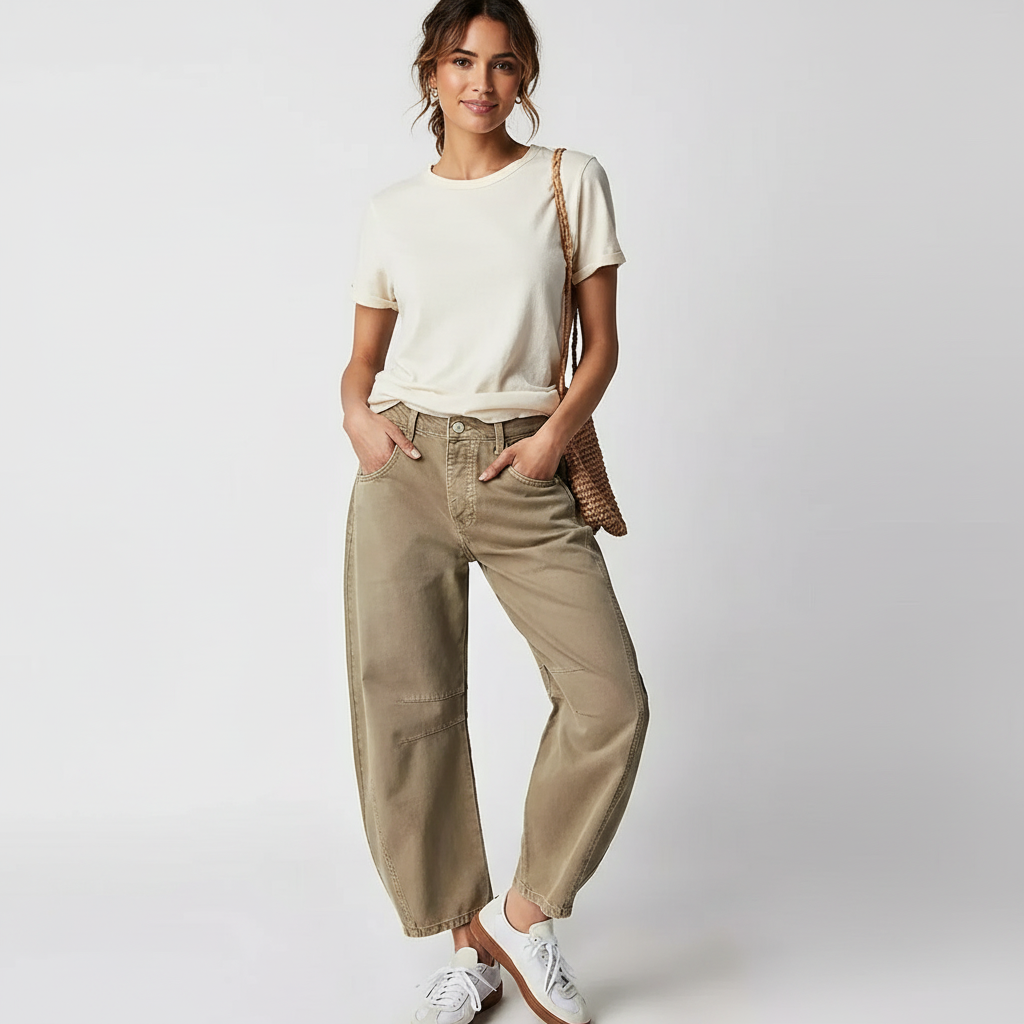 Dames Baggy Jeans – Hoge Taille – Relaxte Casual Pasvorm