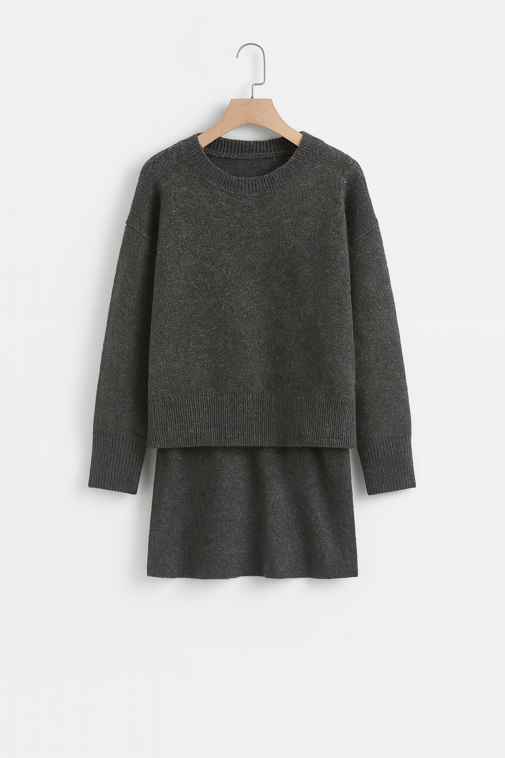 Zachte dames set met trui en minirok