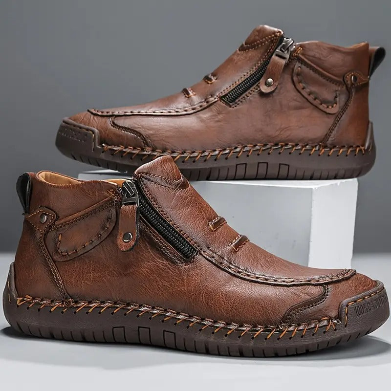 Boots Heren met Rits – Bruin - beeld 2