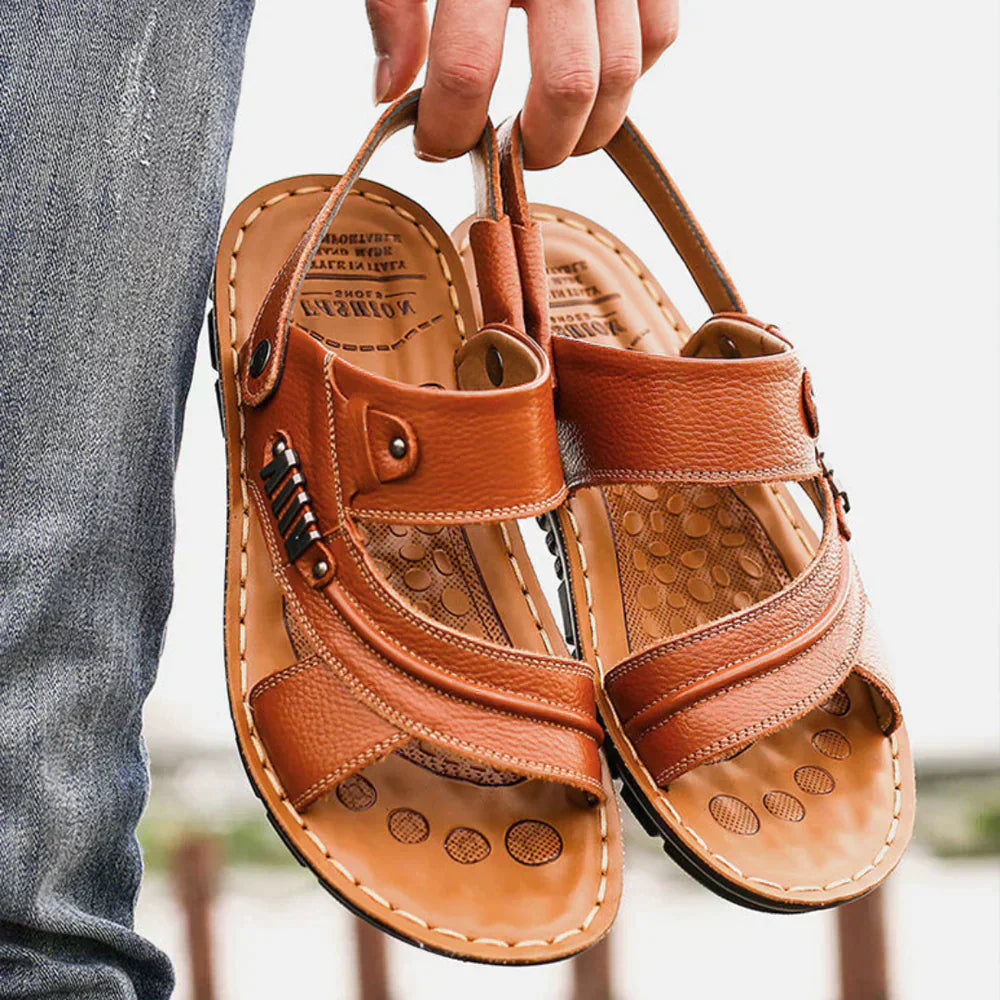 RAPHAEL | Ademende Heren Sandalen met Open Neus – Comfort & Stijl
