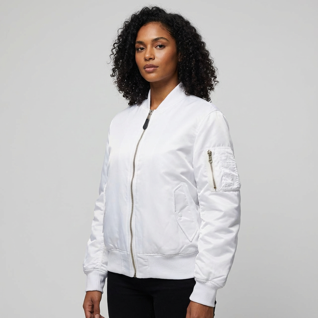Dames Bomberjack – Utility Details – Klassiek Casual Ontwerp
