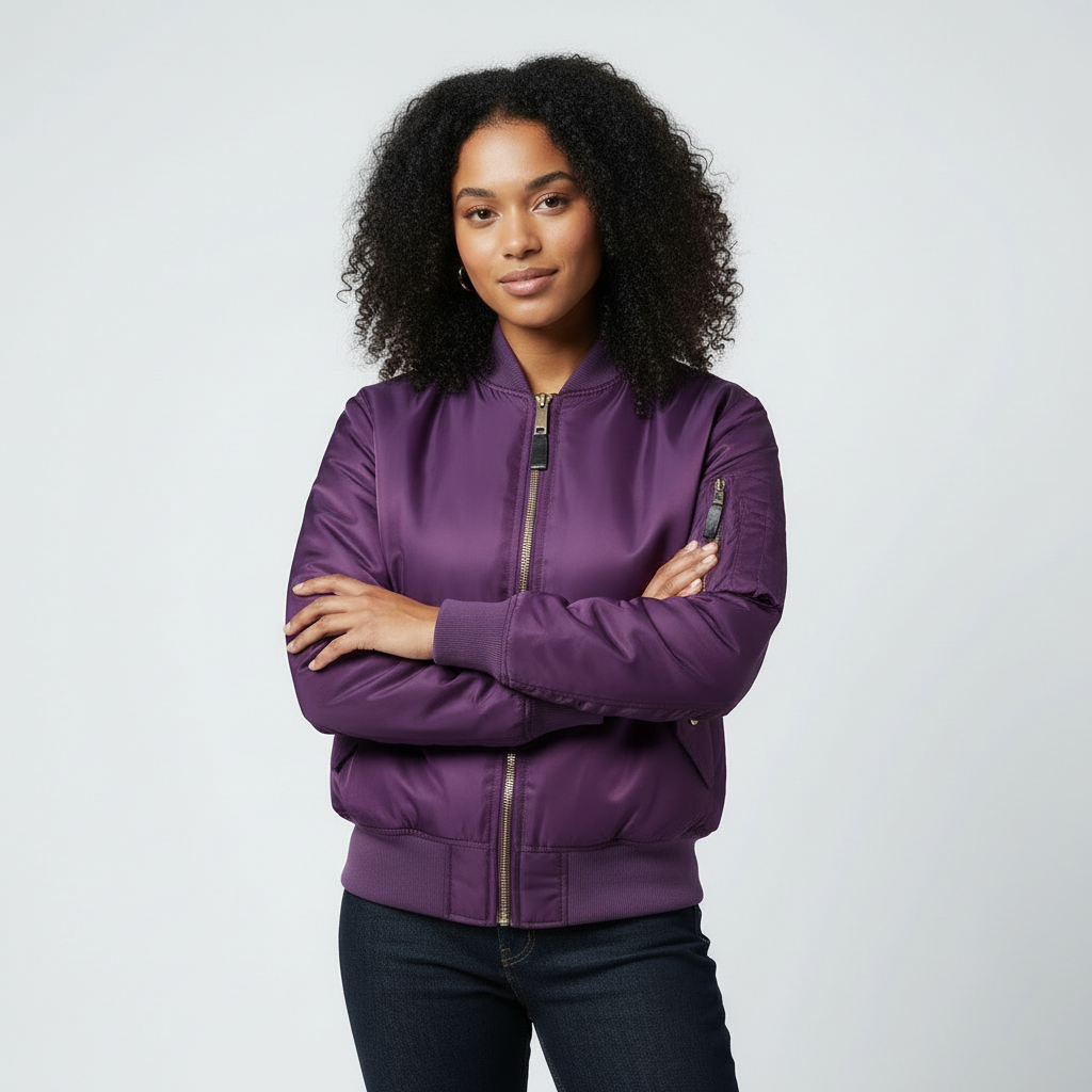 Dames Bomberjack – Utility Details – Klassiek Casual Ontwerp