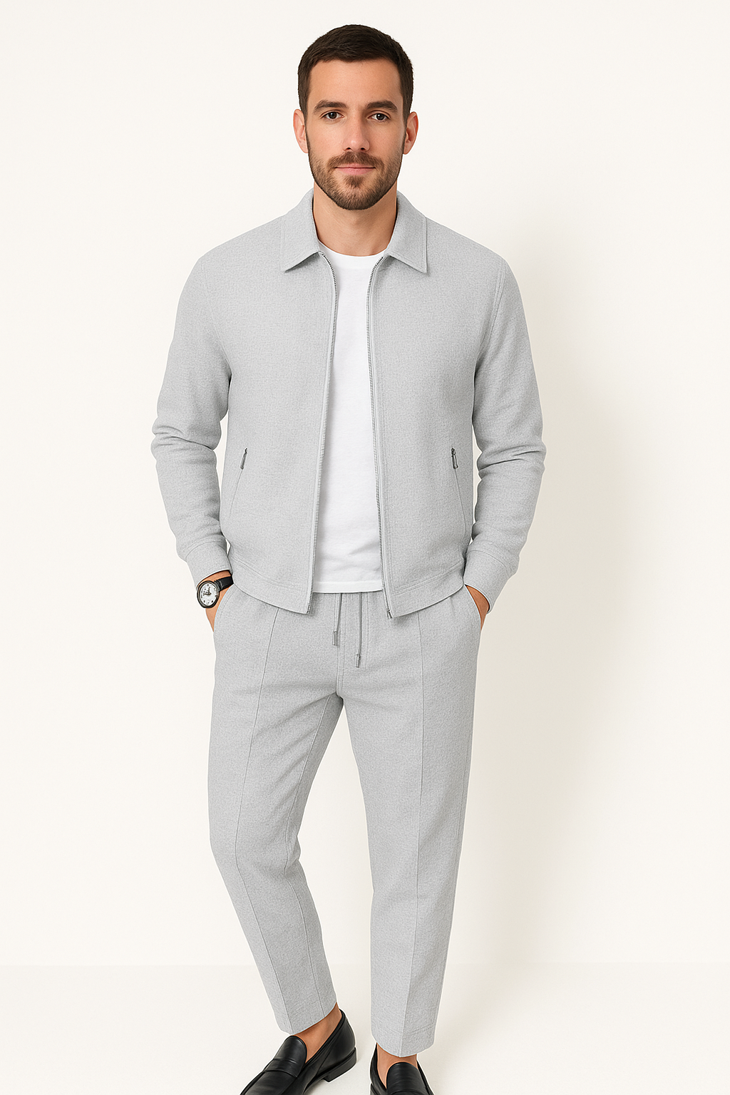Martin | Heren Set van Wafelstof – Comfort & Casual Stijl