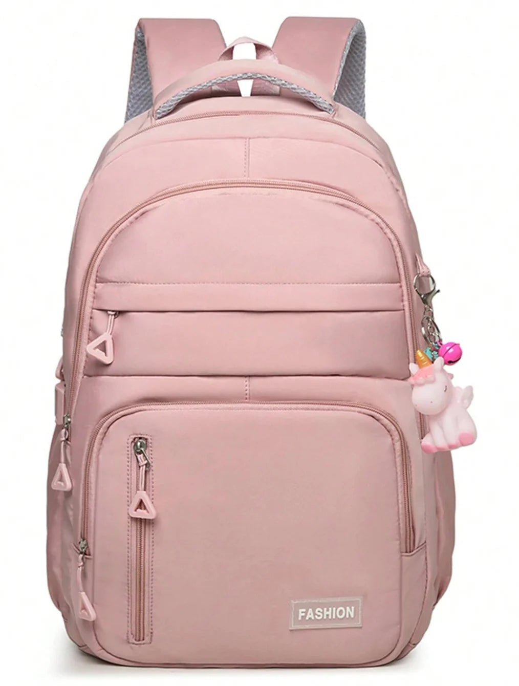 Waterdichte roze meiden rugzak met laptopvak – stijlvolle schooltas