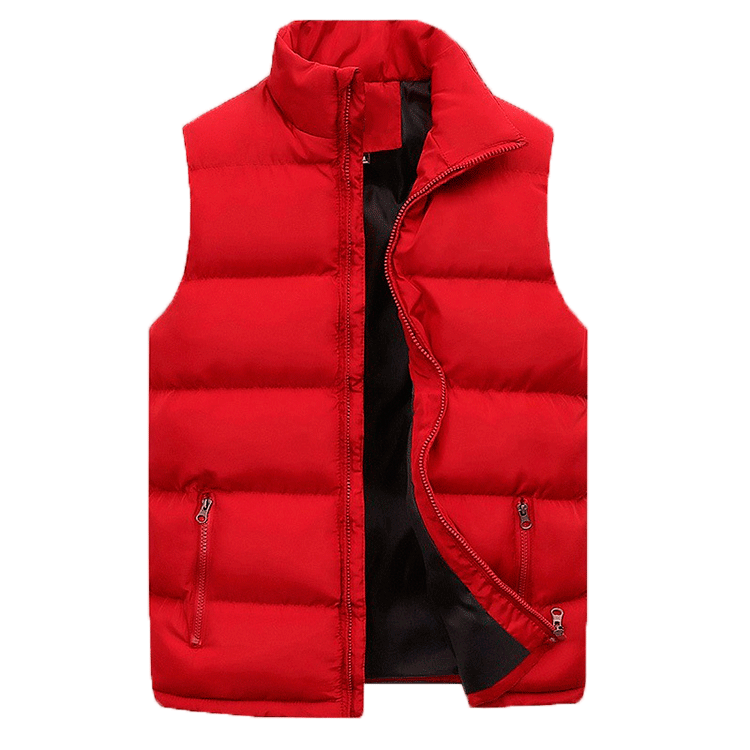 Heren Bodywarmer – Comfortabele Pasvorm – Gewatteerd met Ritssluiting