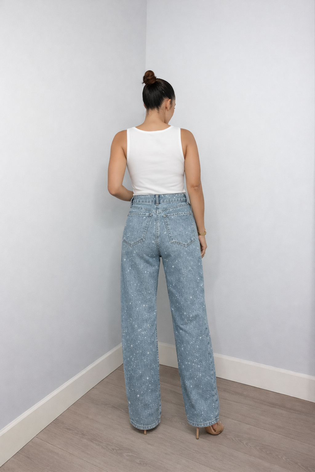 Dames High Waist Jeans – Rechte Pijpen – Moderne Casual Pasvorm
