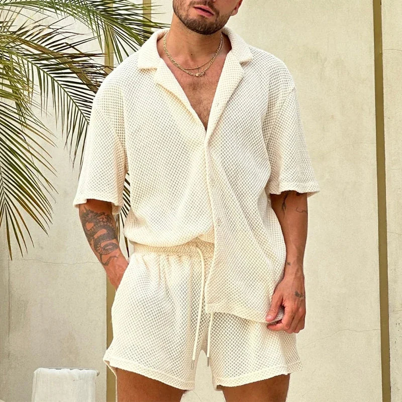 Noah Heren Casual Set met Korte Mouwen-2
