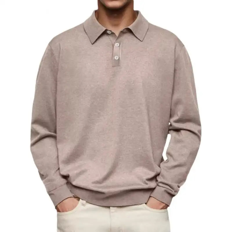 Heren poloshirt lange mouw | Casual polo met verzorgde en moderne uitstraling