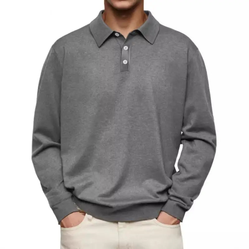 Heren poloshirt lange mouw | Casual polo met verzorgde en moderne uitstraling