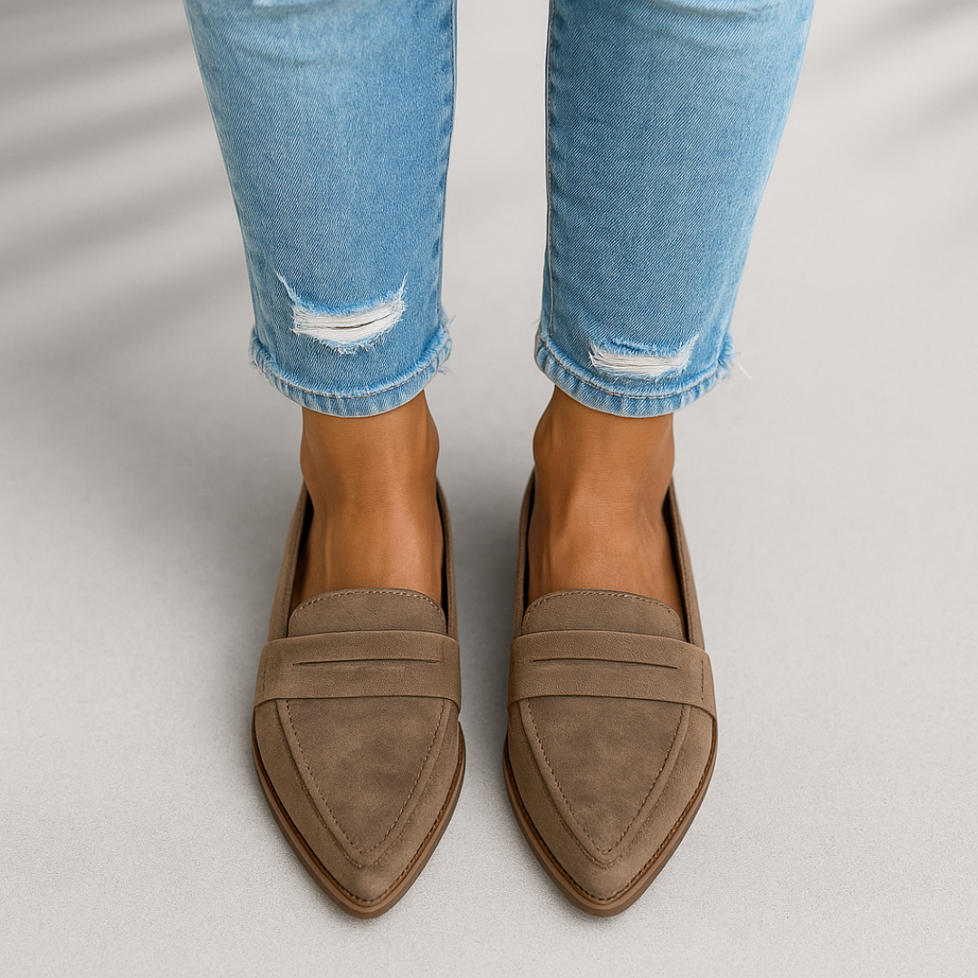 Dames Loafers – Suède Look – Tijdloos Instapmodel Ontwerp