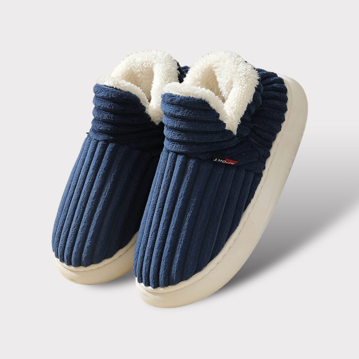 Hoge Pantoffels Dames – Blauw - beeld 5