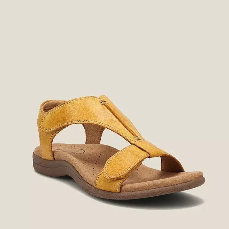 Dames Sandalen met Lage Hak – Verstelbare Gesp – Comfortabele Zomersandalen