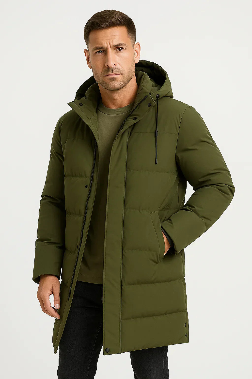 Heren Puffer Winterjas | Waterafstotend met Gewatteerd Design