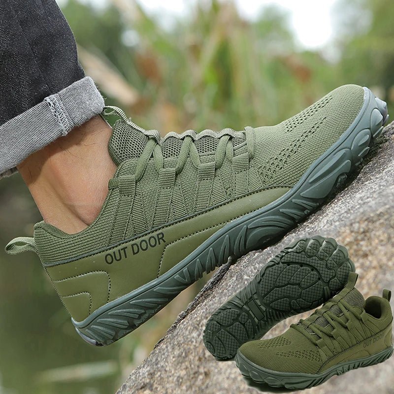 Barefoot Wandelschoenen met Brede Pasvorm – Ademend Ontwerp met Gripzool - De Mode OutletGREEN-TR35P68