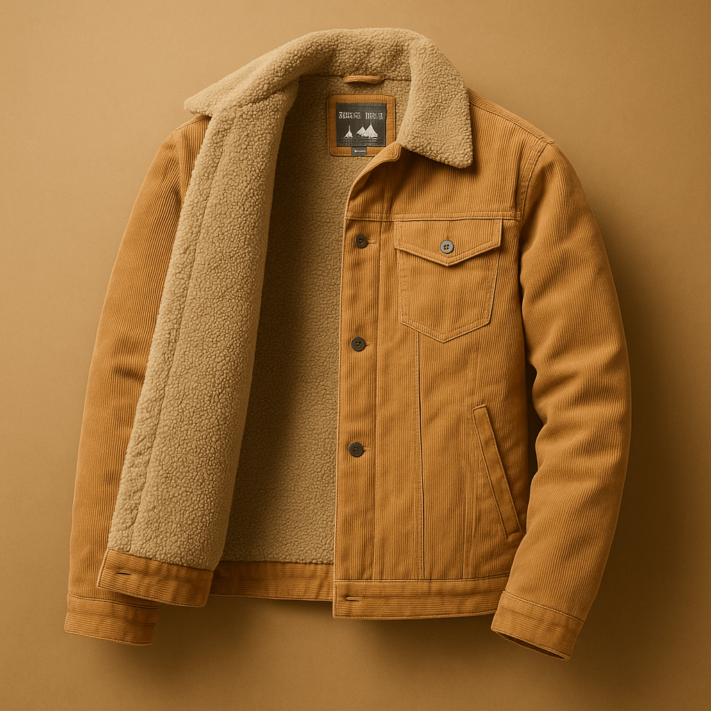 Corduroy herenjas – Moderne pasvorm en tijdloze stijl - De Mode OutletDMED2-QH292030