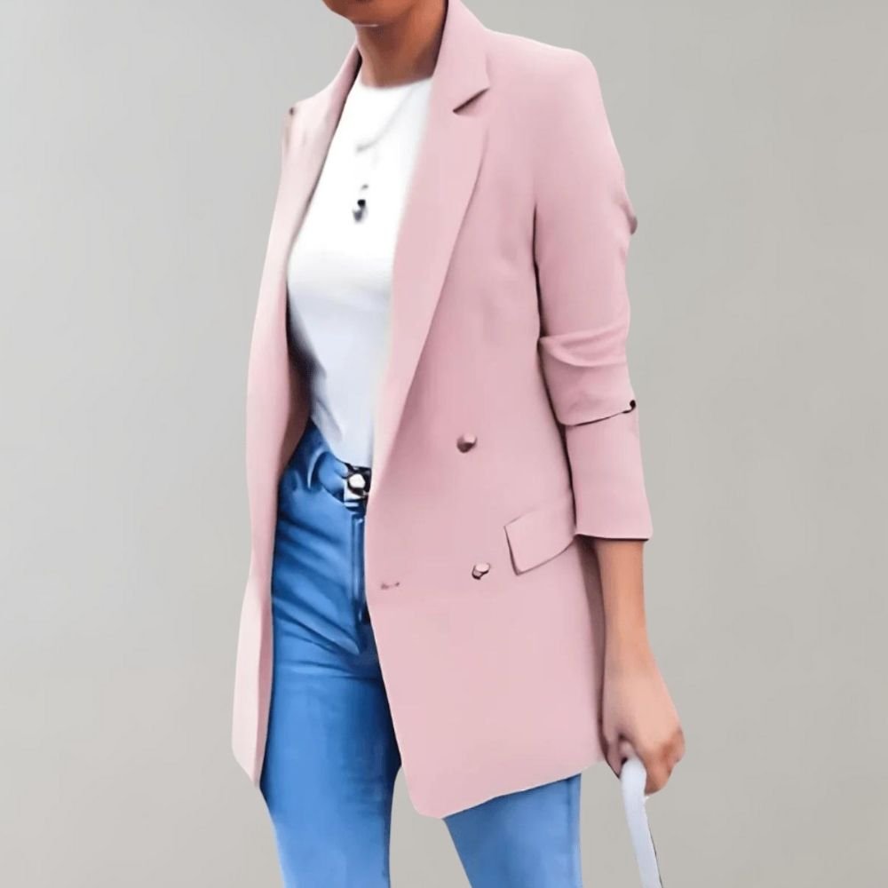 Dames blazer | Elegante uitstraling met getailleerde pasvorm - De Mode OutletLiina-Rose-S