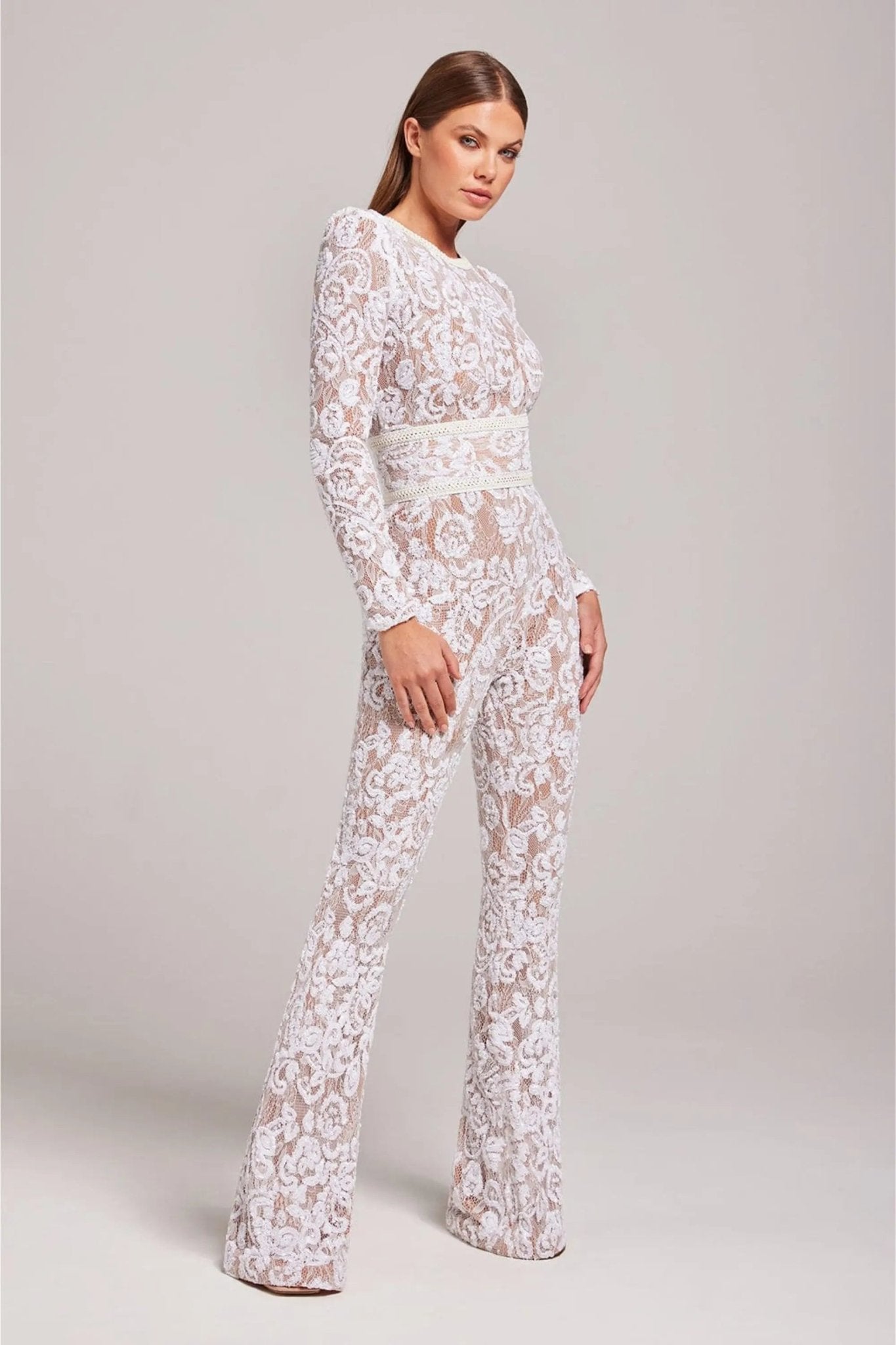 Dames Bodysuit met Ronde Hals en Aansluitende Pasvorm - De Mode OutletCJLT110322101AZ