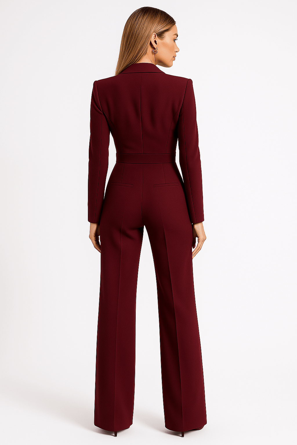 Dames Jumpsuit met V - Hals | Elegante Pasvorm met Moderne Look - De Mode OutletDWOD4-ZA162011