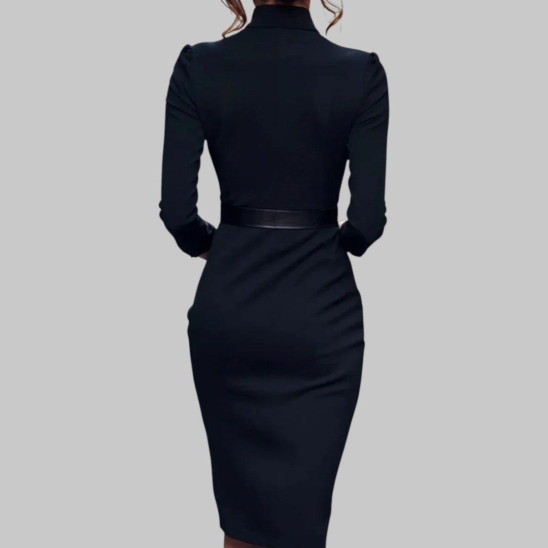 Dames Jurk met Ceintuur – Elegante Pasvorm voor Verschillende Gelegenheden - De Mode Outlet