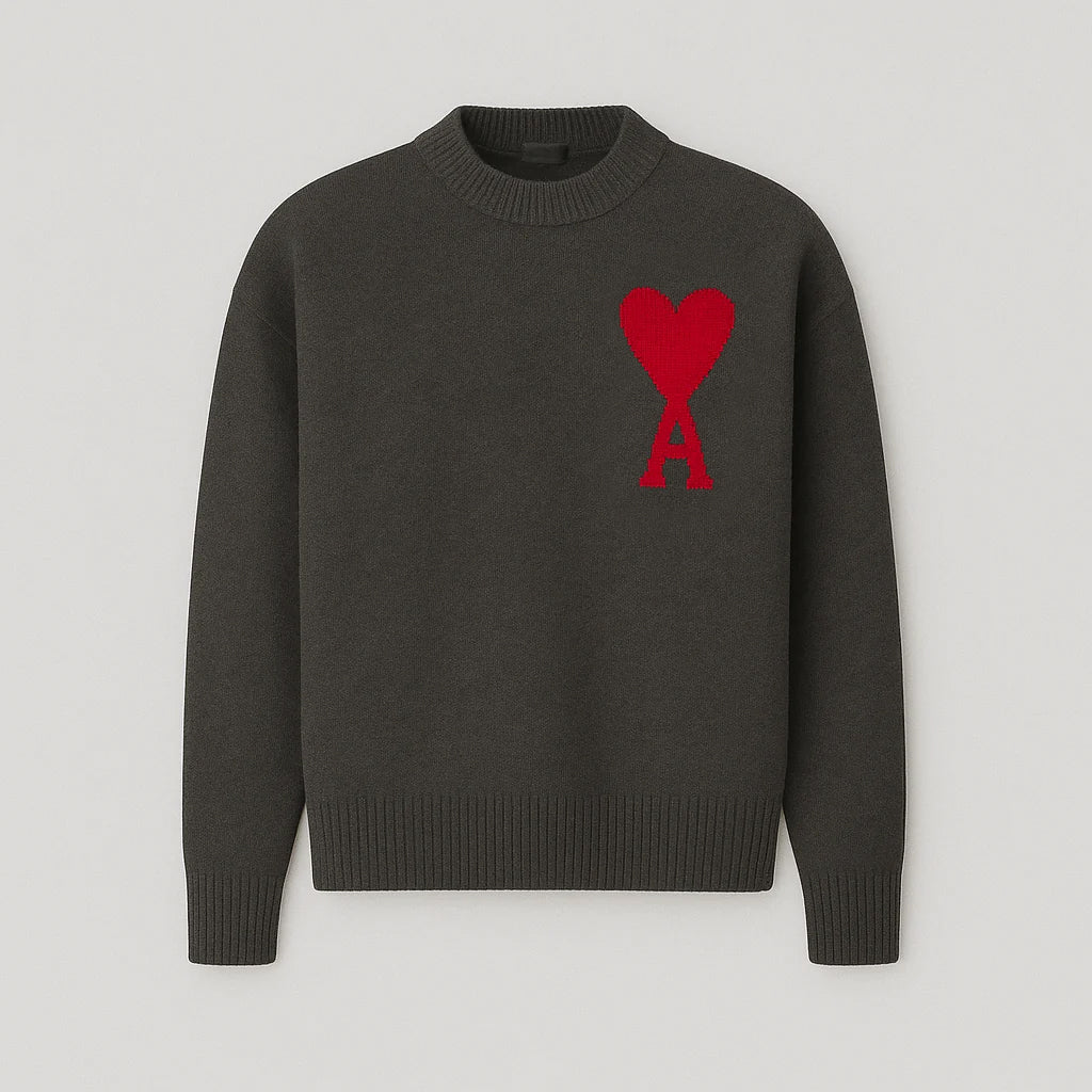 Dames Oversized Trui met Ronde Hals en Grafisch Detail - De Mode OutletDWOD9-SR001353