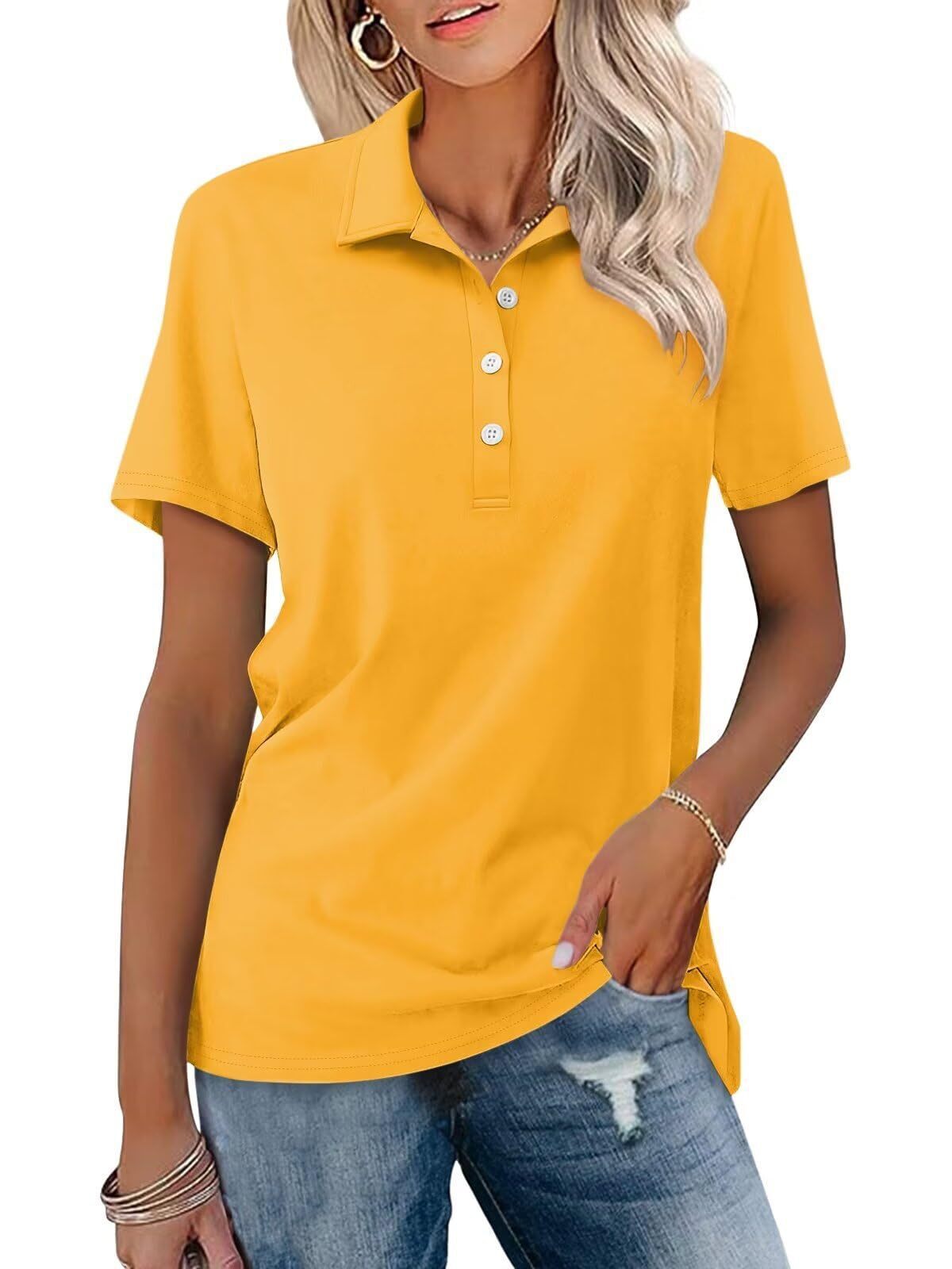 Dames poloshirt met klassieke uitstraling - De Mode Outlet20