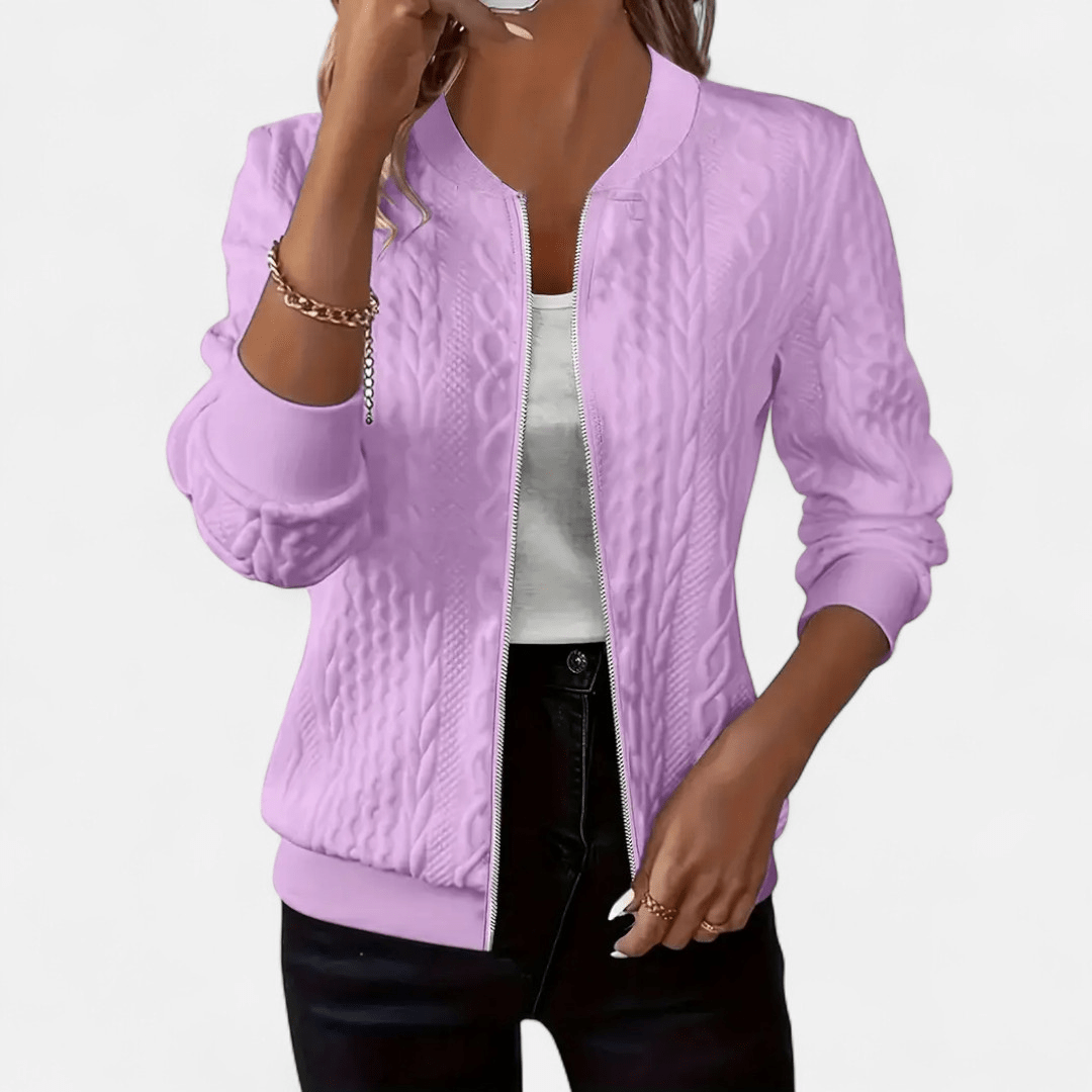 Dames Vest met Kabelpatroon – Stijlvolle Pasvorm voor Dagelijks Gebruik - De Mode OutletDWOD4-DY331016