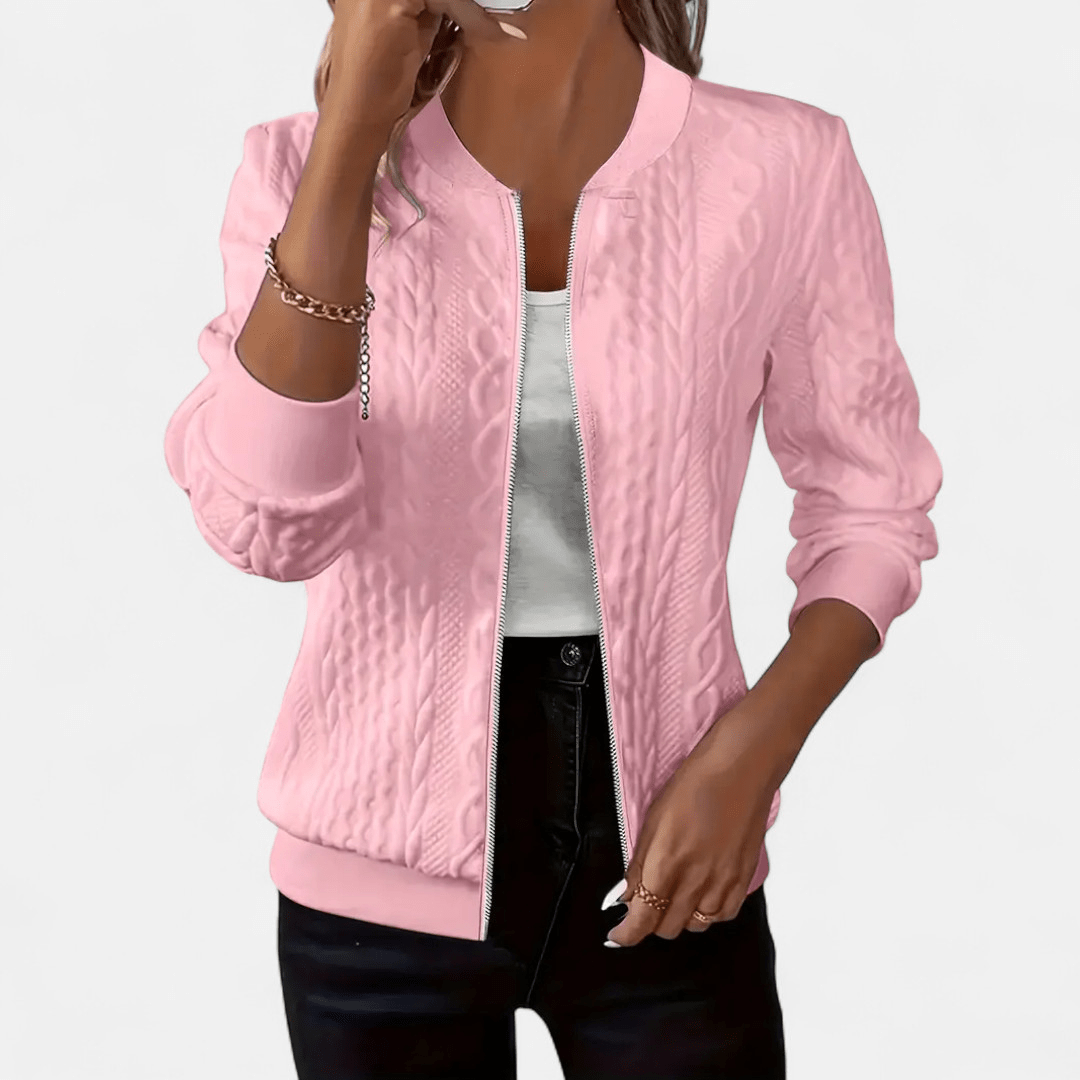 Dames Vest met Kabelpatroon – Stijlvolle Pasvorm voor Dagelijks Gebruik - De Mode OutletDWOD4-DY331006