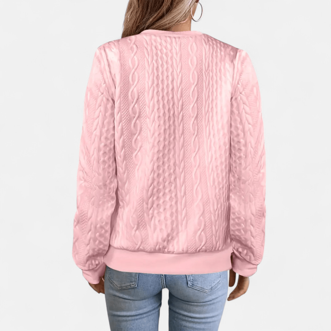 Dames Vest met Kabelpatroon – Stijlvolle Pasvorm voor Dagelijks Gebruik - De Mode OutletDWOD4-DY331006