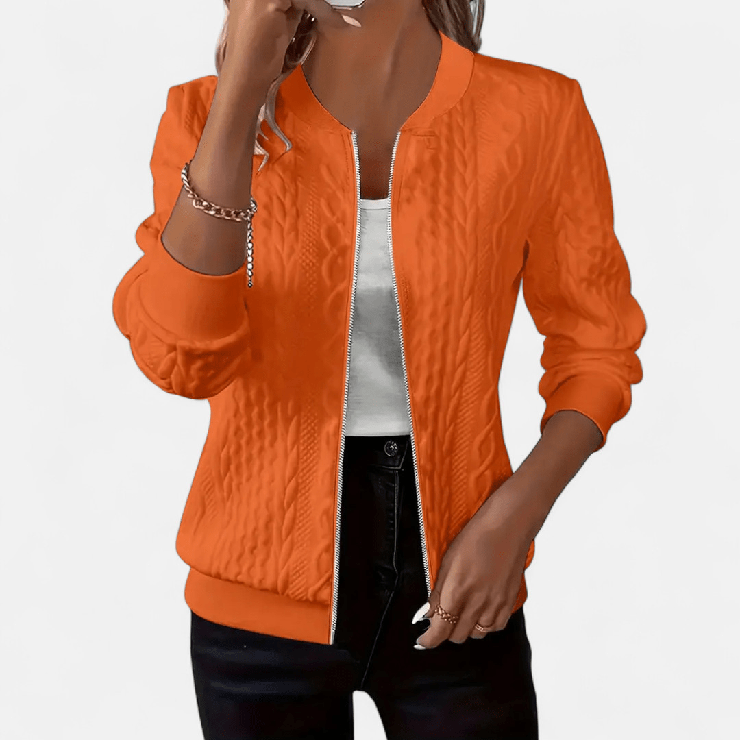 Dames Vest met Kabelpatroon – Stijlvolle Pasvorm voor Dagelijks Gebruik - De Mode OutletDWOD4-DY331021