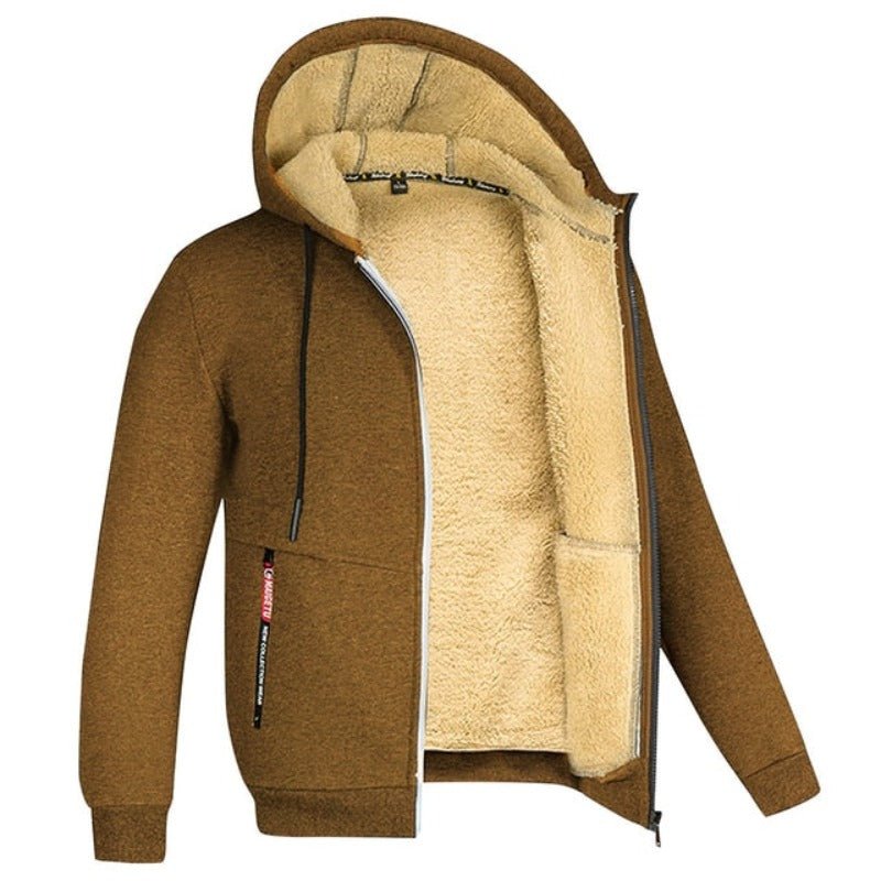 Ethan | Warme Wintervest Heren | Gebreid Design Met Wolvoering - De Mode OutletDMED1-GD159049