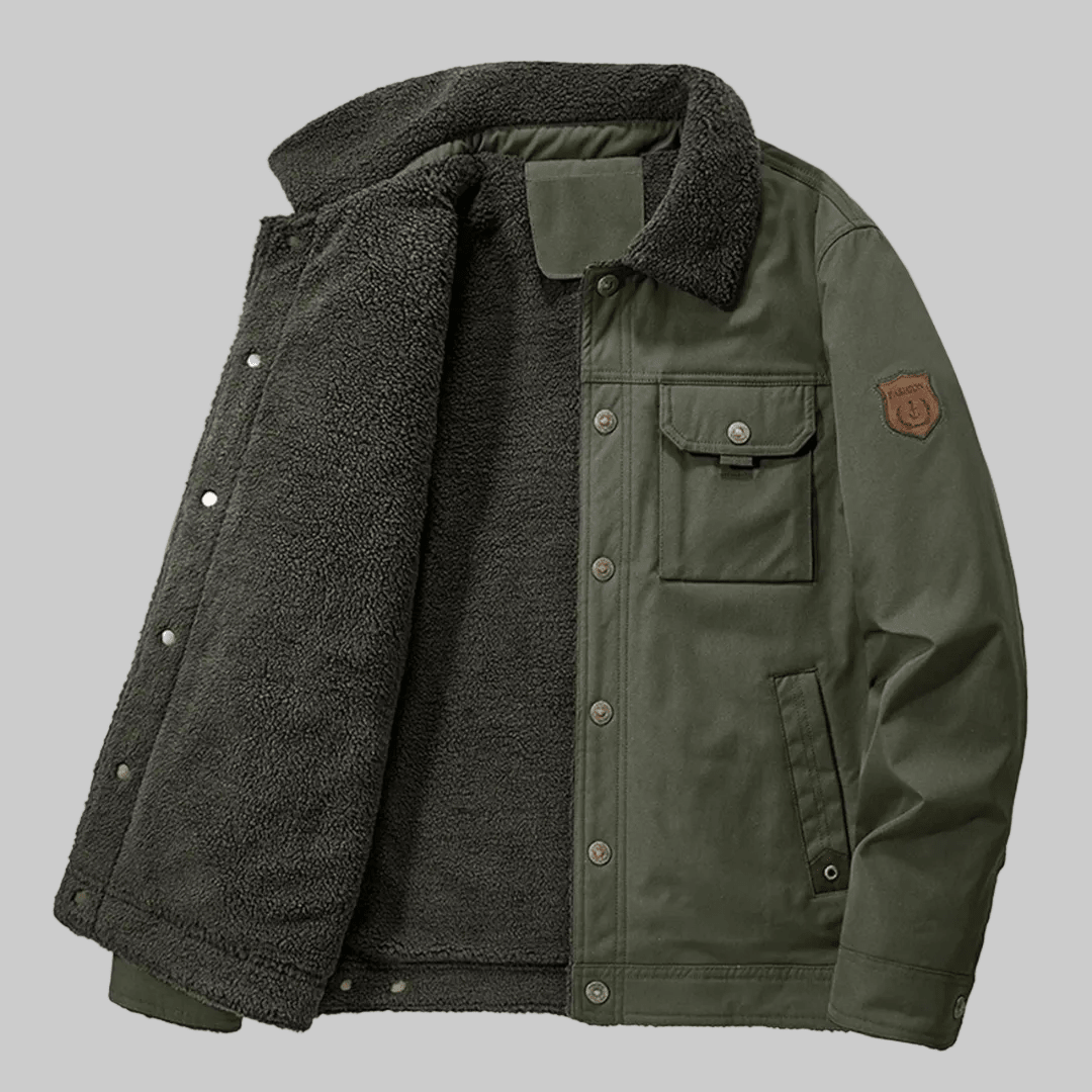 Gevoerde Outdoor Jas voor Heren – Gevoerde Cargo Uitvoering - De Mode Outlet29589790270733