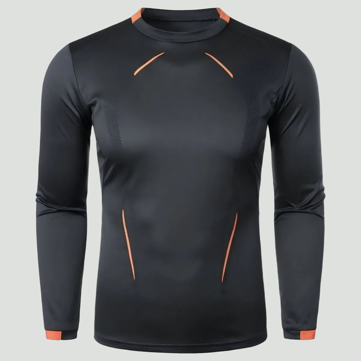 Heren Ademend Outdoor T-Shirt met Lange Mouwen – Lichtgewicht Trail Layer - De Mode OutletCHARCOAL GREY-GH84G50