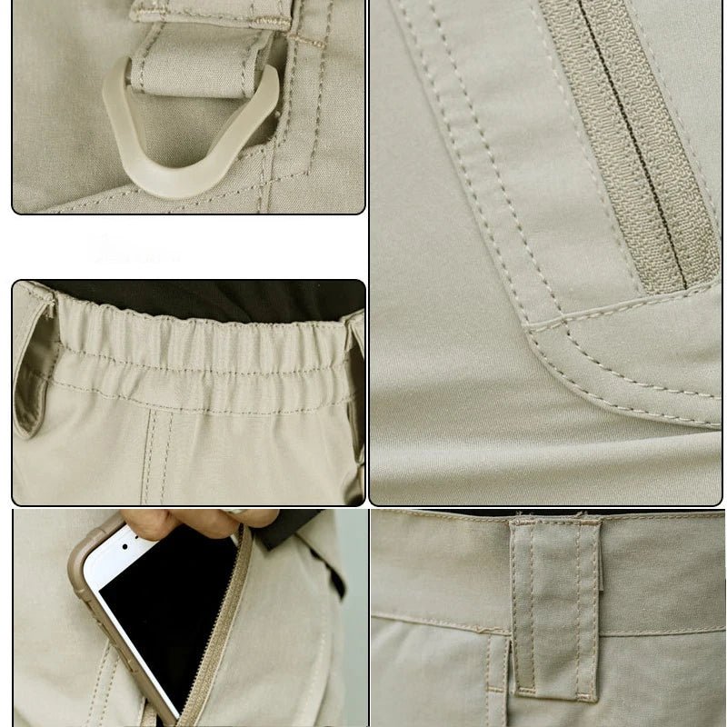 Heren Cargo Short met Meerdere Zakken en Comfortabele Pasvorm - De Mode Outlet