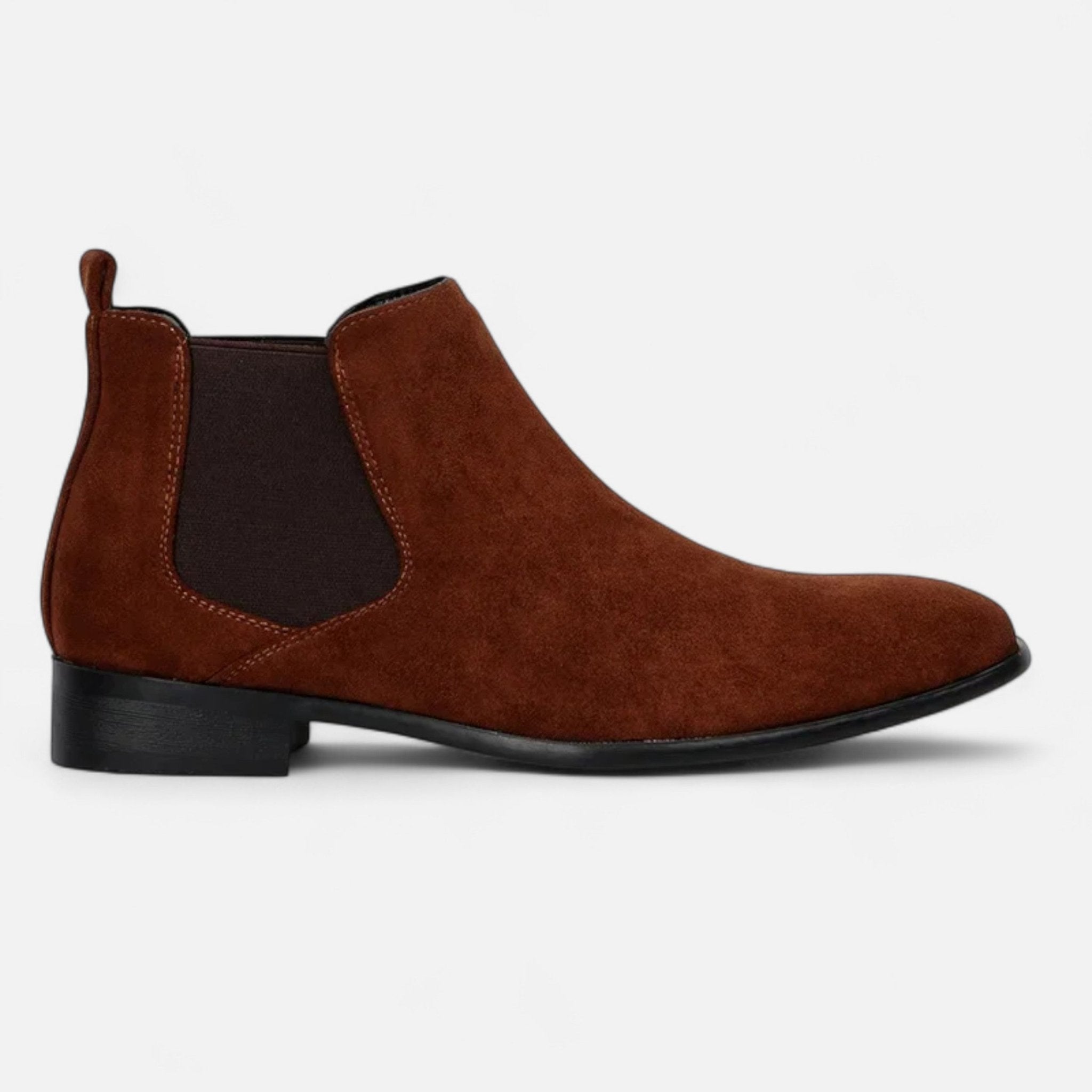 Heren Chelsea Boots met Elastische Panelen en Enkellaarsvorm - De Mode Outlet