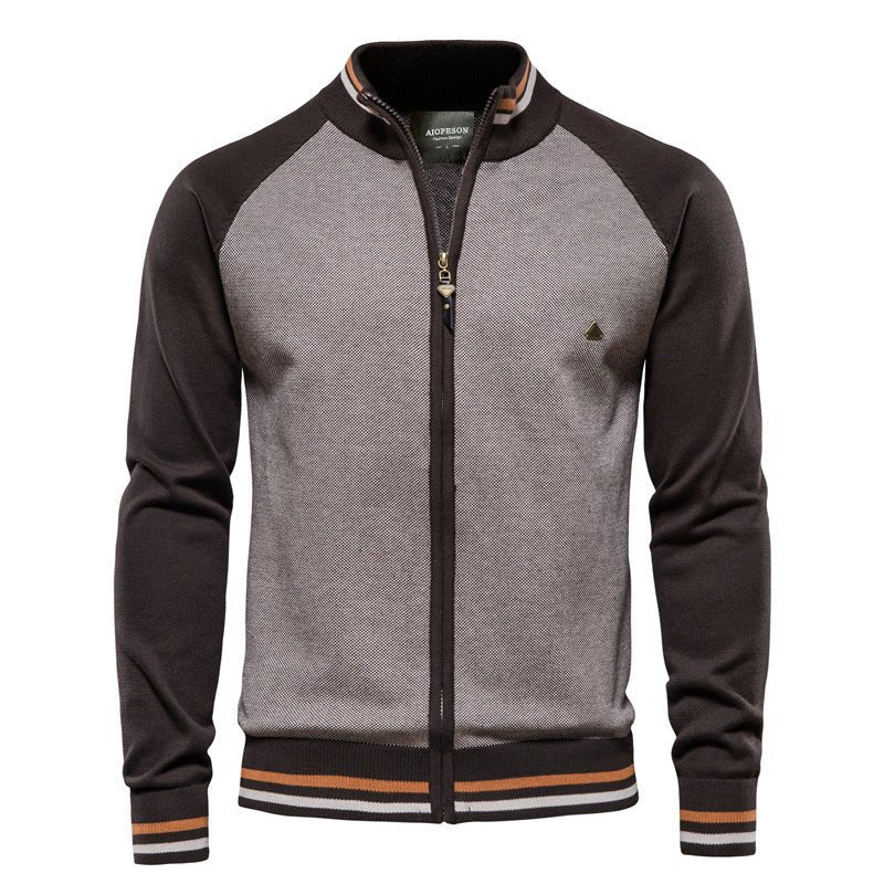 Heren Fijngebreid Vest met Ritssluiting en Staande Kraag | Stijlvol en Comfortabel - De Mode OutletSKU_1759929059533_220
