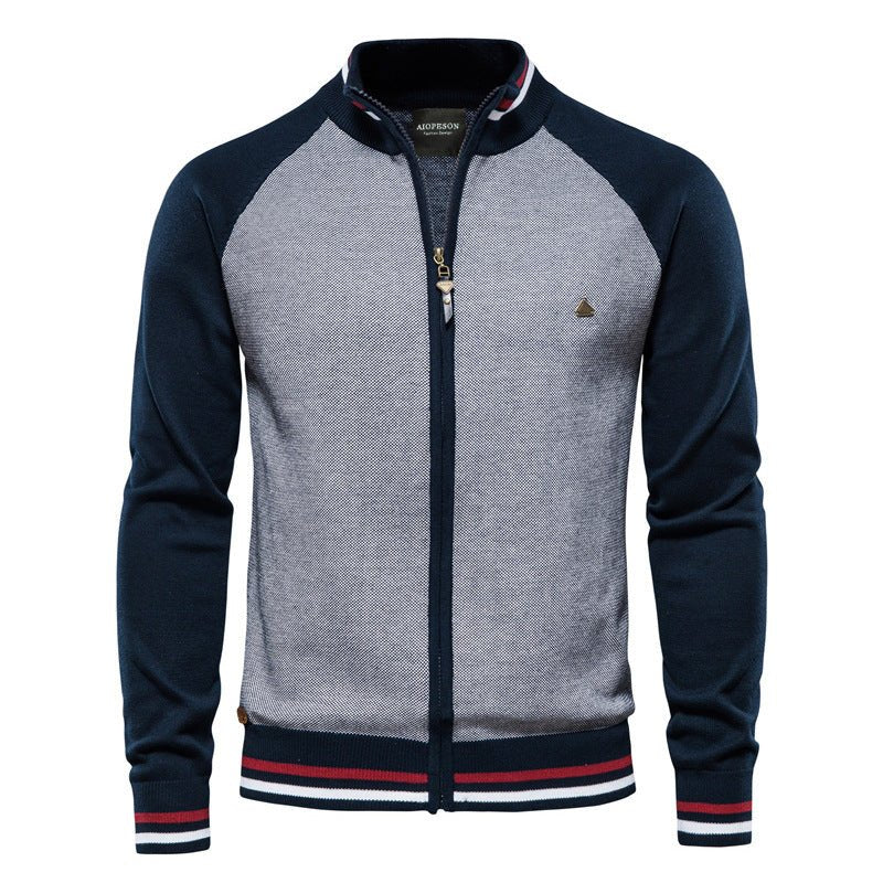 Heren Fijngebreid Vest met Ritssluiting en Staande Kraag | Stijlvol en Comfortabel - De Mode OutletSKU_1759929059533_220