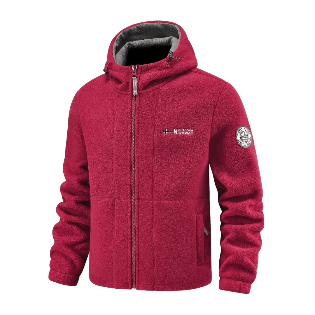 Heren Fleece Jas met Winddichte Afwerking – Ademend en Comfortabel - De Mode OutletBLACK-TB66L55