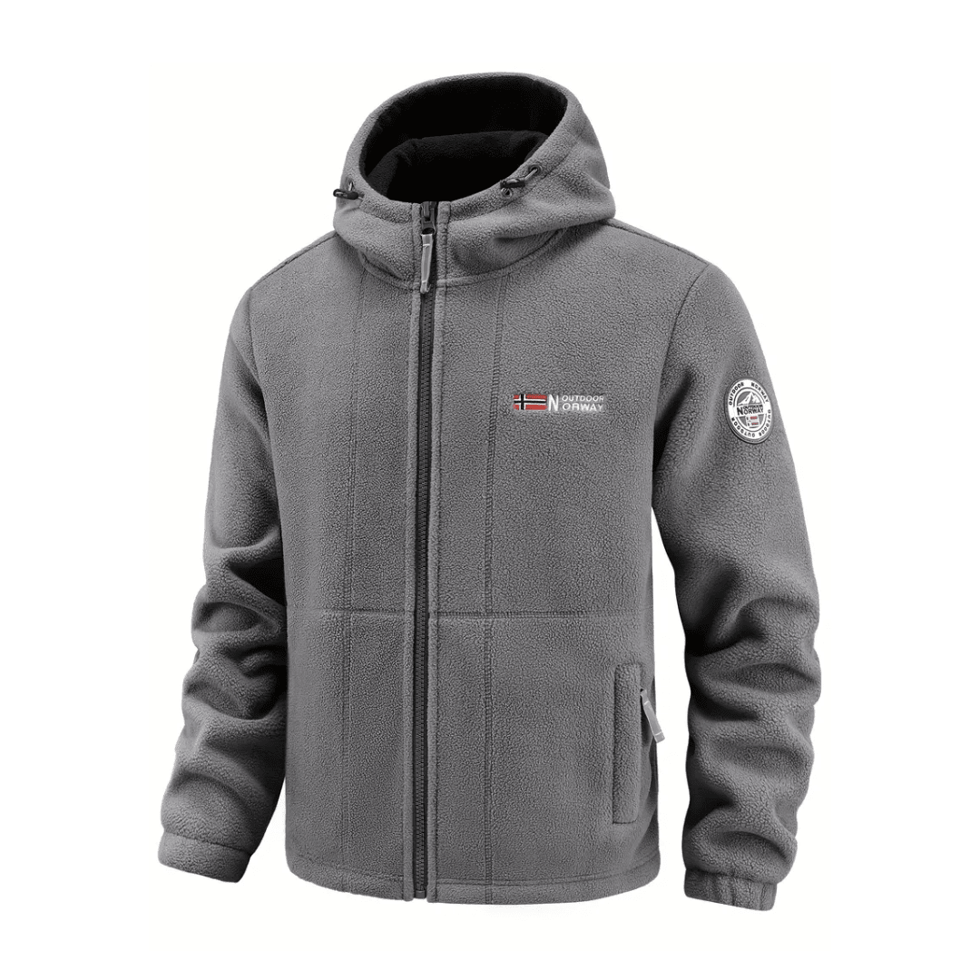 Heren Fleece Jas met Winddichte Afwerking – Ademend en Comfortabel - De Mode OutletBLACK-TB66L55