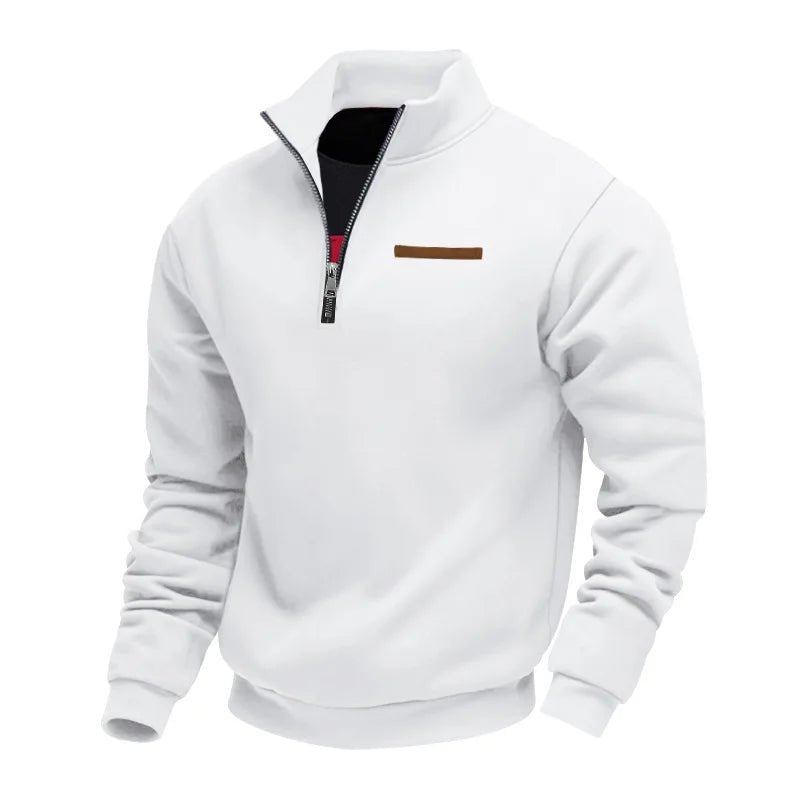 Heren Fleece Sweater met Half - Zip | Regular Fit met Moderne Look - De Mode Outlet