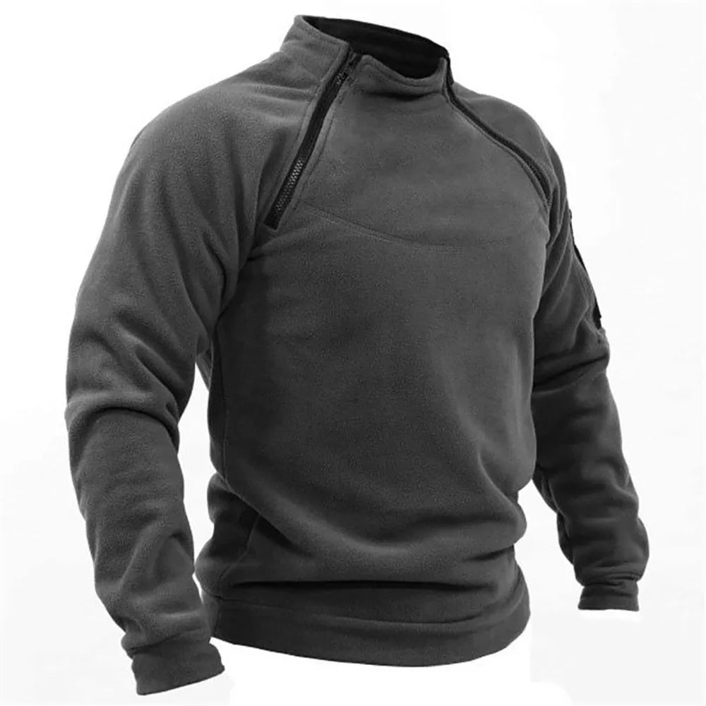 Heren fleece sweatshirt | Warm en stoer ontwerp voor dagelijks gebruik - De Mode Outlet