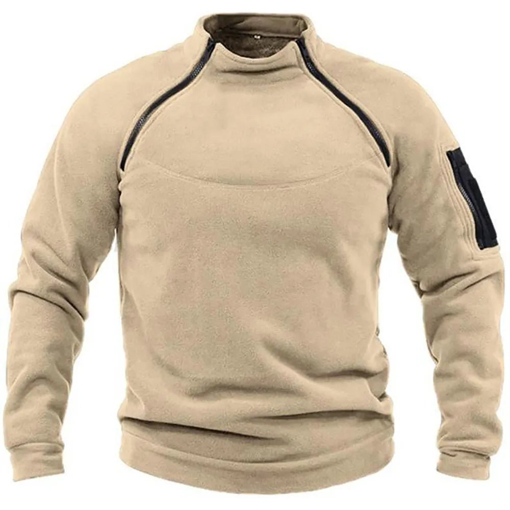 Heren fleece sweatshirt | Warm en stoer ontwerp voor dagelijks gebruik - De Mode Outlet