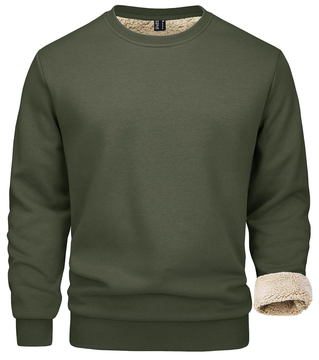 Heren Fleece Trui met Ronde Hals | Warm en comfortabel voor koude dagen - De Mode Outlet76449841043211
