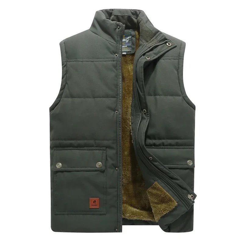 Heren Gevoerde Bodywarmer met Ritssluiting en Comfortabele Pasvorm - De Mode Outlet59568242366697