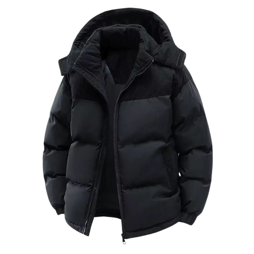 Heren Gewatteerde Jas met Capuchon | Warm en veelzijdig voor koude dagen - De Mode Outlet13392271089675
