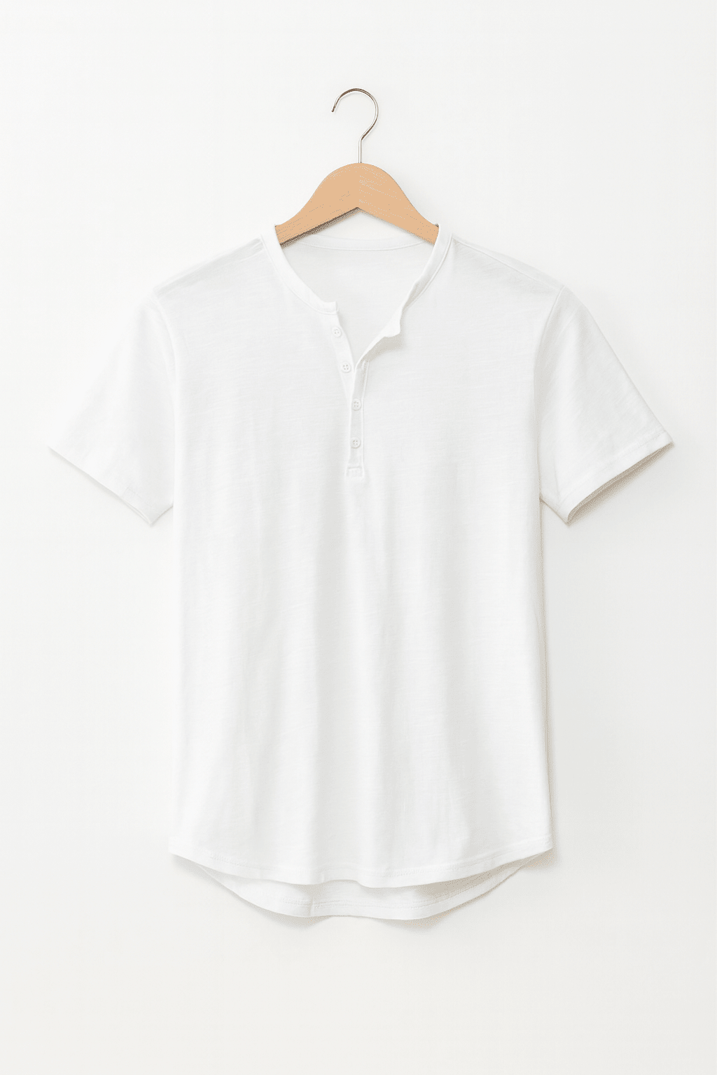 Heren Henley - shirt – Zacht met klassieke knoopsluiting - De Mode Outlet